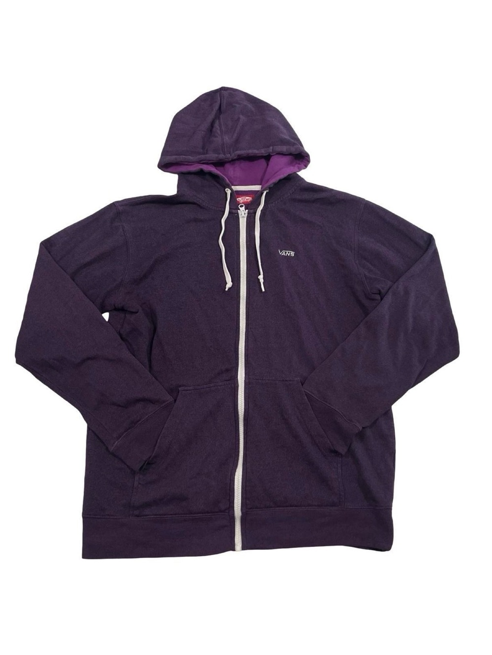 VANS Core Basics Full-Zip Purple Hoodie Sweater Size M (Retail $65)